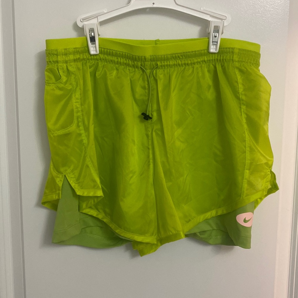 NWT NIKE neon green Shorts S